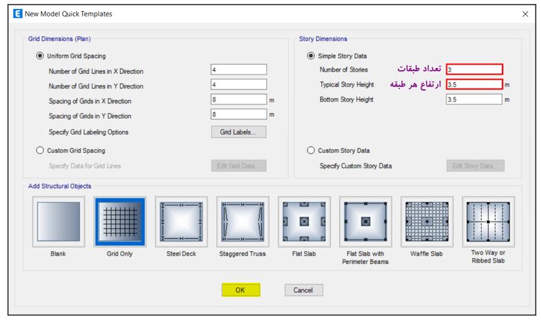 ترسیم خطوط شبکه مدور در ایتبس1