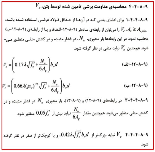 مقاومت برشی بتن غیرمسلح به برش